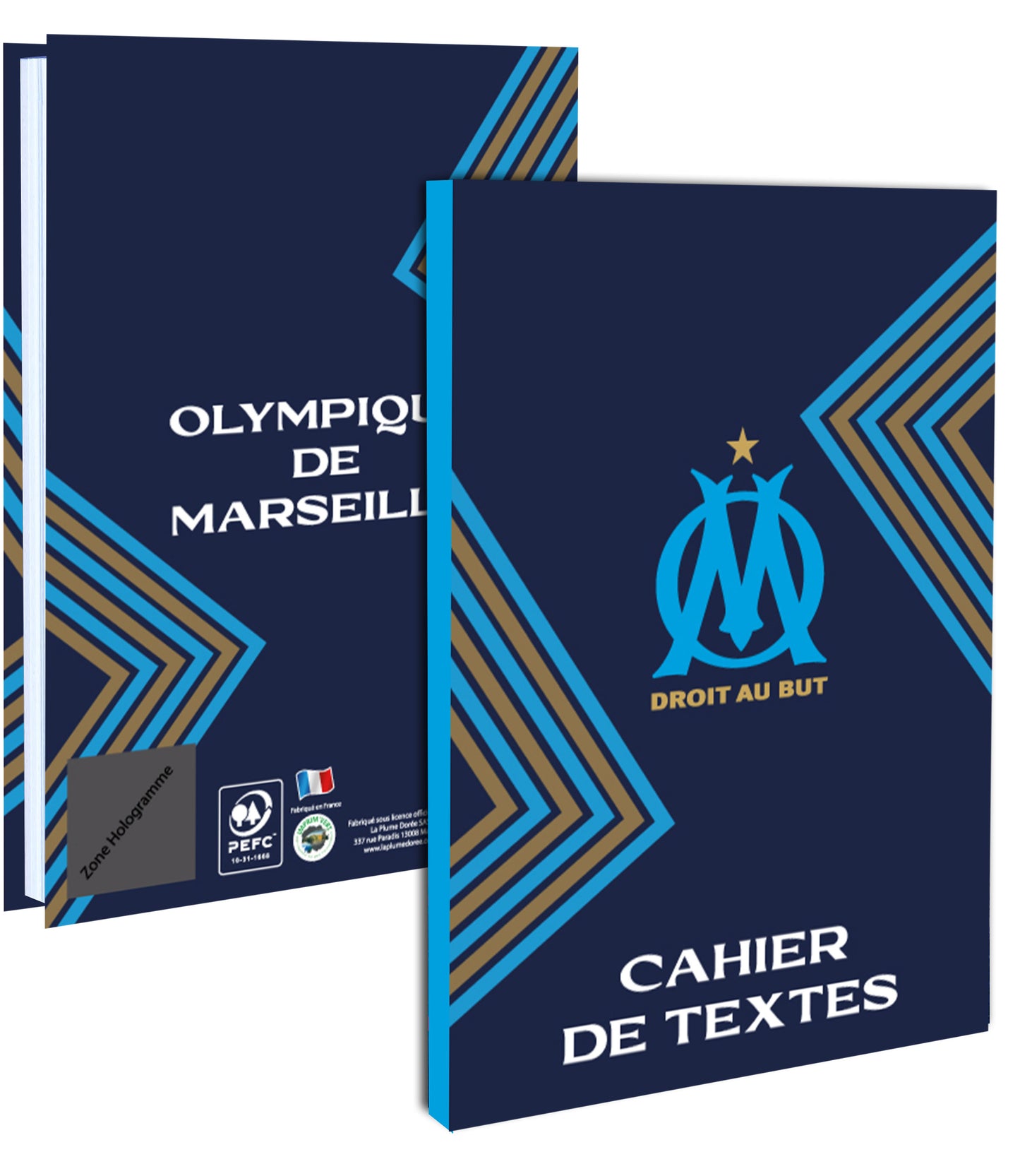 OLYMPIQUE DE MARSEILLE Cahier de texte scolaire OM - Collection officielle