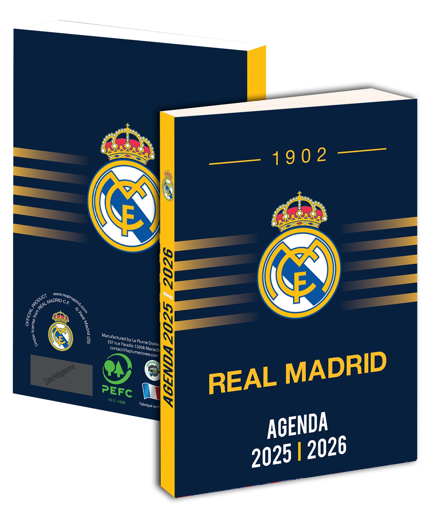 Agenda scolaire REAL MADRID 2025/2026 - Collection officielle