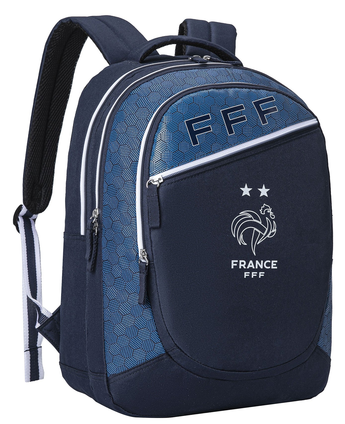 FFF Sac à dos scolaire Collection officielle Equipe de France de Football - 3 compartiments