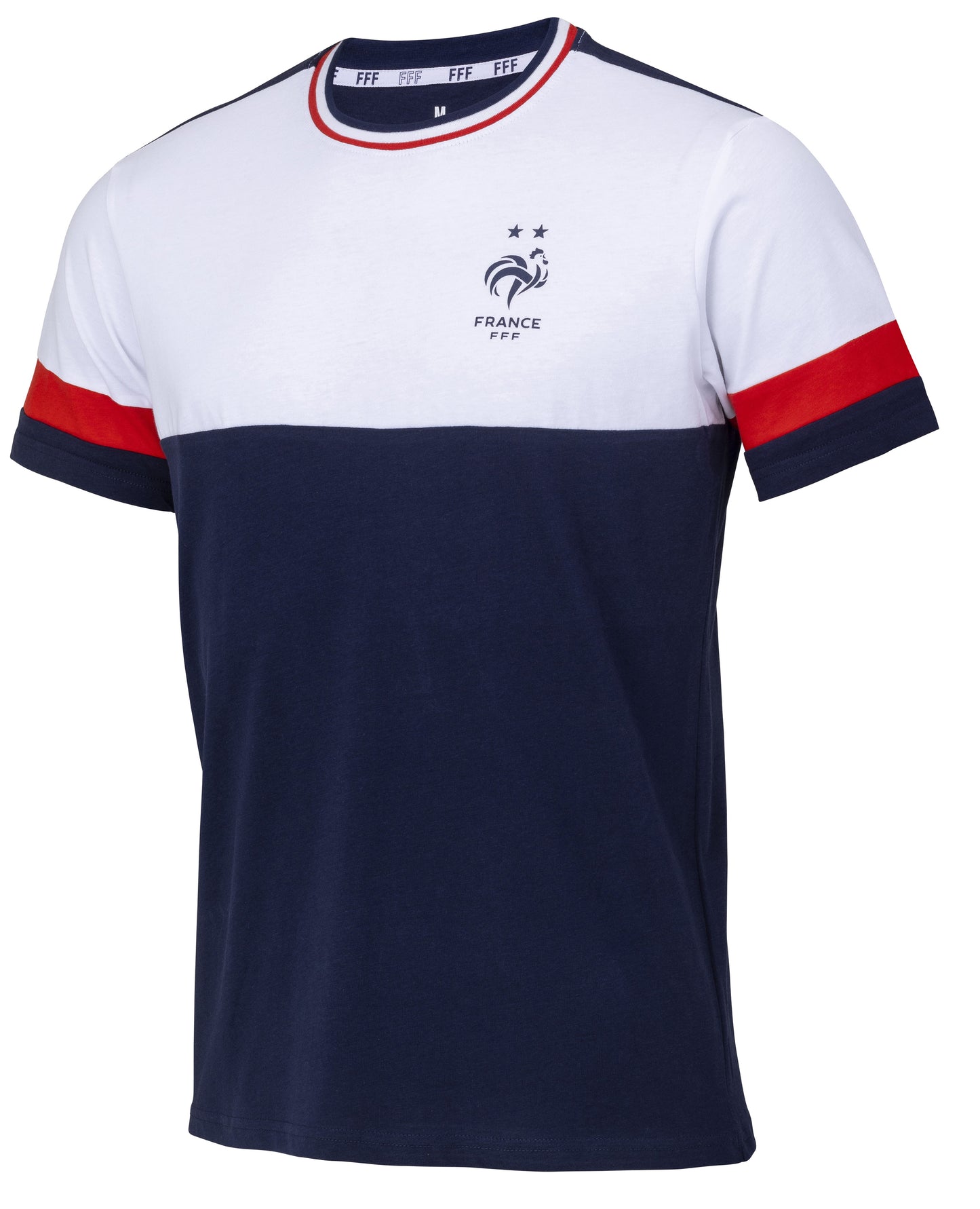 T-Shirt Color Block Equipe De France Adultes Collection Officielle Equipe De France