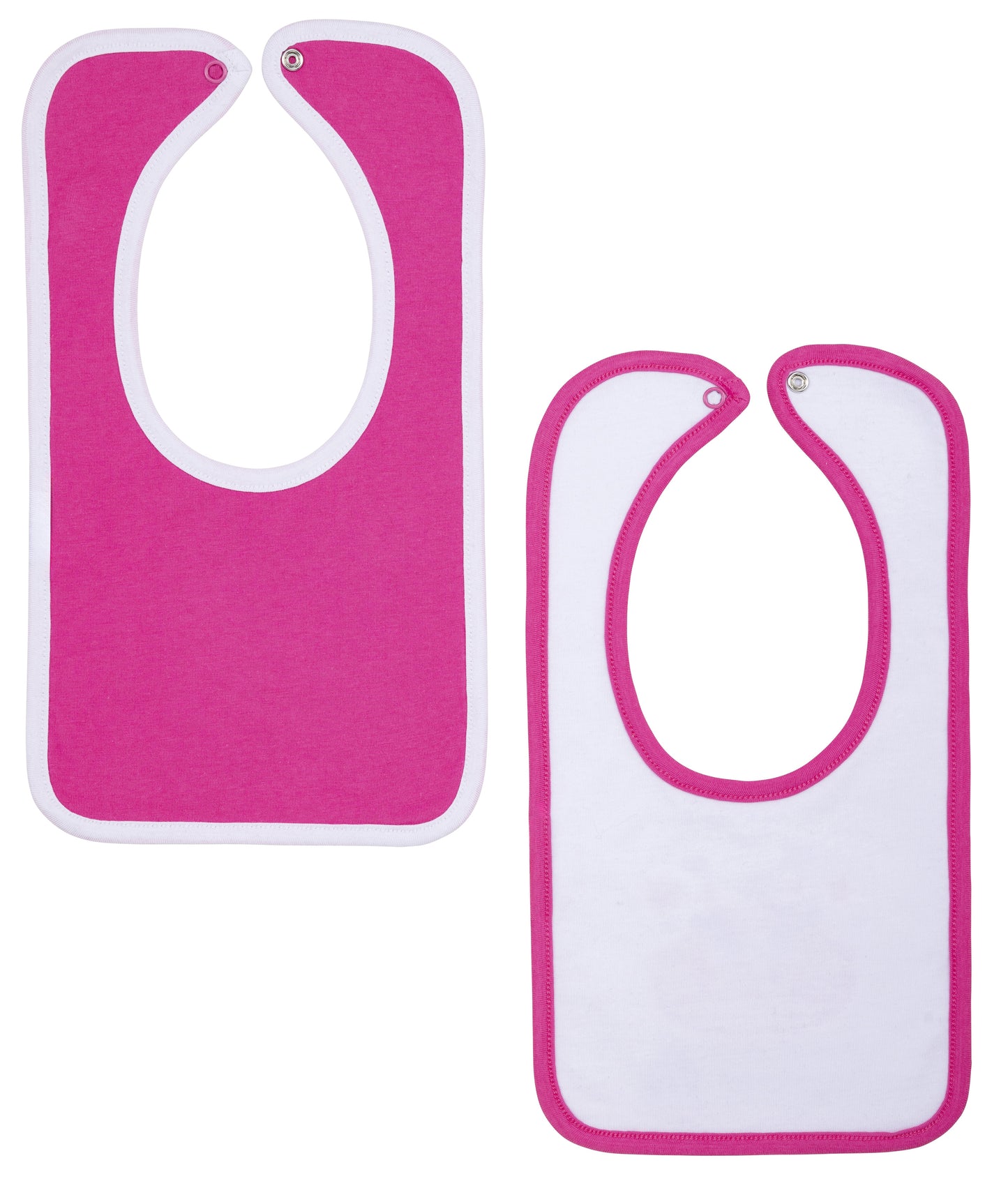 Lot de 2 Bavoirs Bebe Fille OLYMPIQUE DE MARSEILLE - Om - Collection Officielle