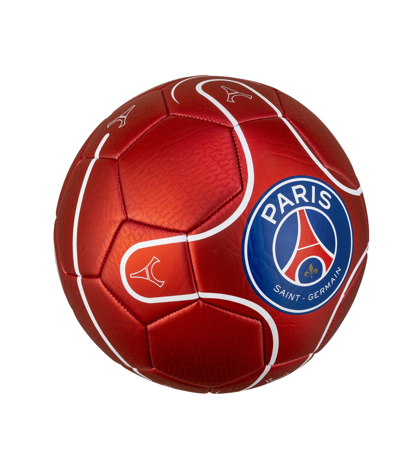 Mini Ballon Logo Metallic Rouge Taille 1 Paris Saint Germain Collection Officielle