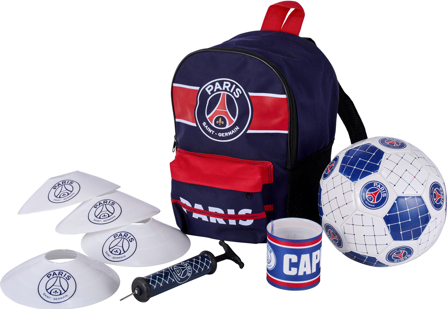 Football kit PSG - Ballon sac coupelles brassard - Collection officielle PARIS SAINT GERMAIN - T 5