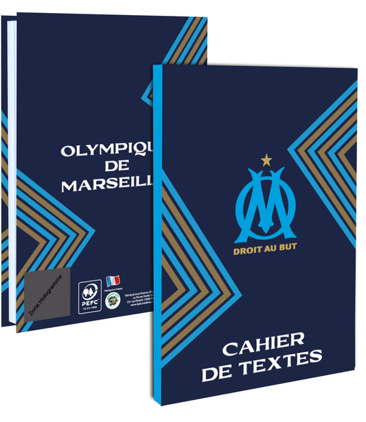 OLYMPIQUE DE MARSEILLE Cahier de texte scolaire OM - Collection officielle