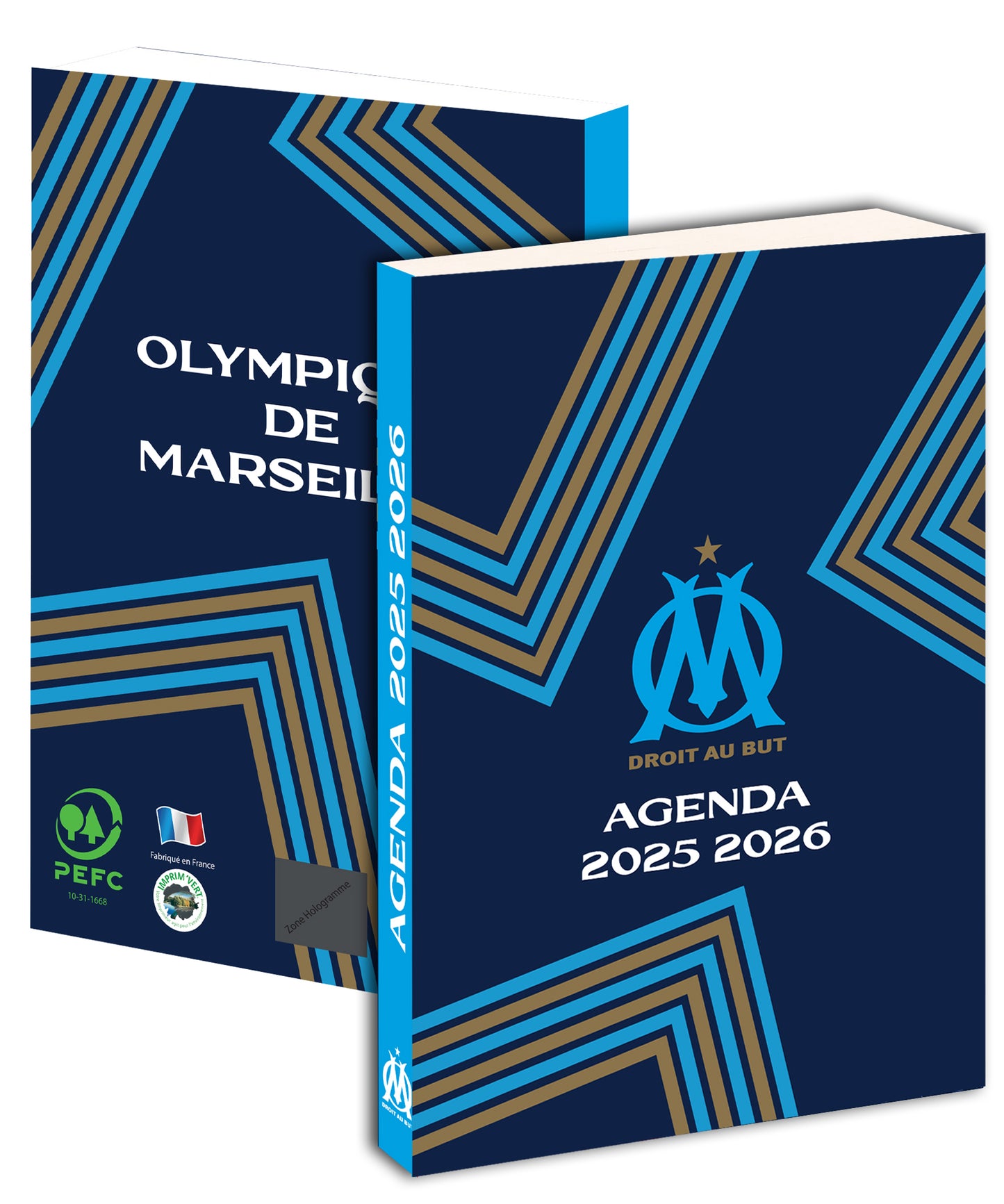 OLYMPIQUE DE MARSEILLE Agenda Scolaire Om 2025 2026 - Collection Officielle