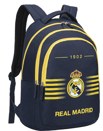 Real Madrid Sac à dos scolaire 3 compartiments Real - Collection officielle