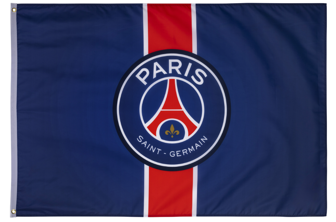 Drapeau PSG - Collection officielle Paris Saint Germain - Football - Taille 100 cm x 150 cm