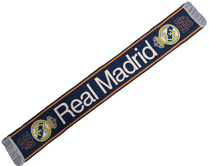 Real Madrid Echarpe REAL - Collection officielle Liga Football - Taille 140 cm