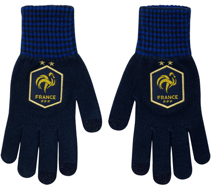 Gants Fan Marine Equipe De France Adultes Collection Officielle Equipe De France