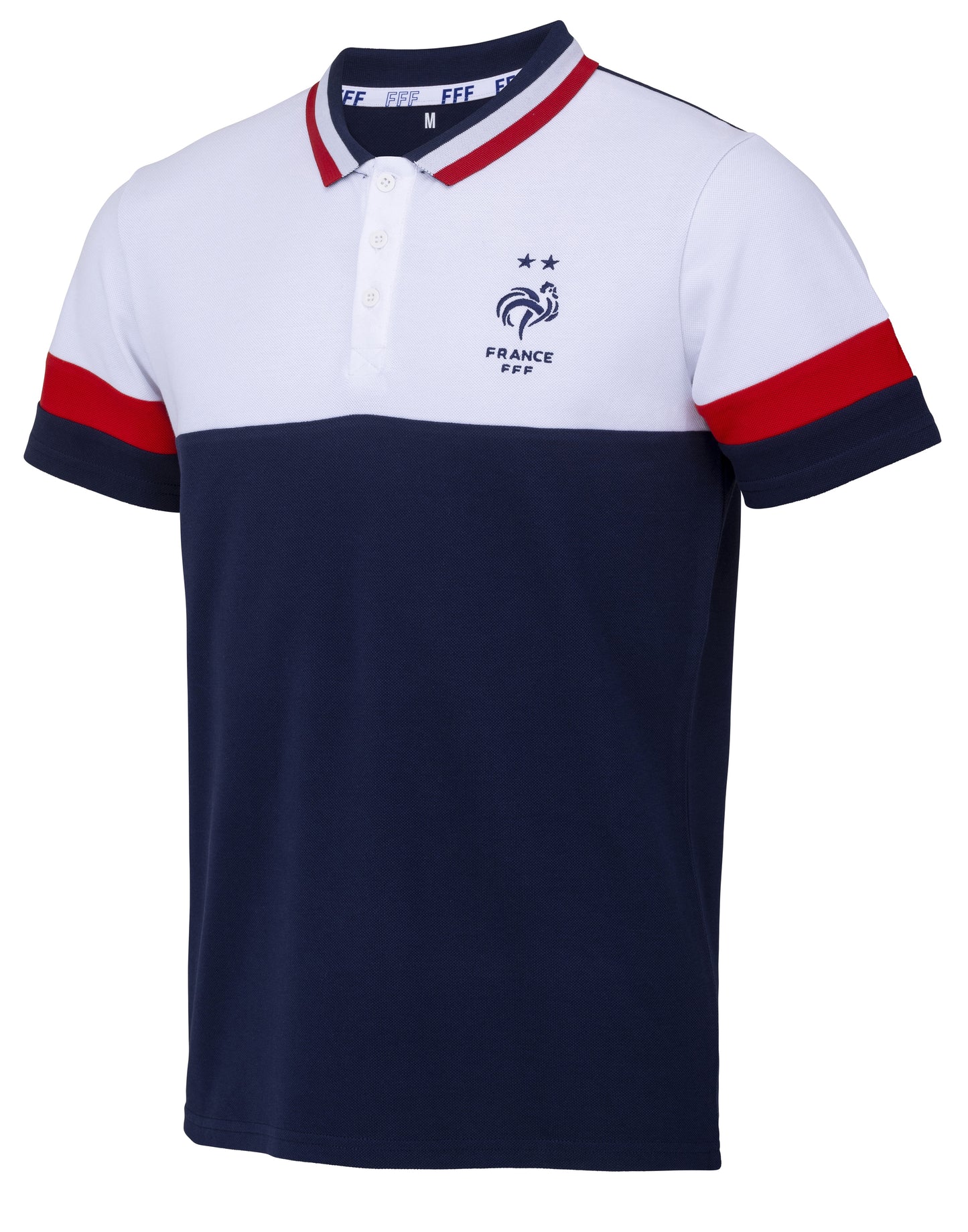 Polo Fanc Color Block Equipe De France Adultes Collection Officielle Equipe De France