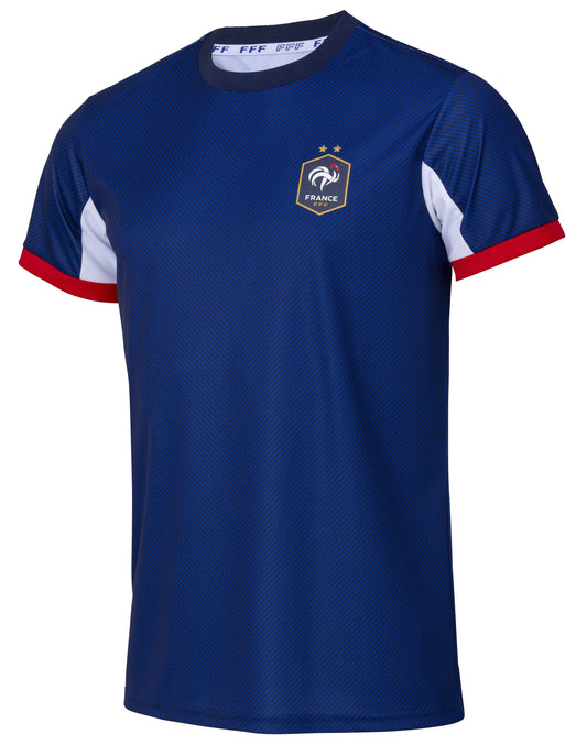 Maillot Polyester Fan Sublime Equipe De France Adultes Collection Officielle Equipe De France