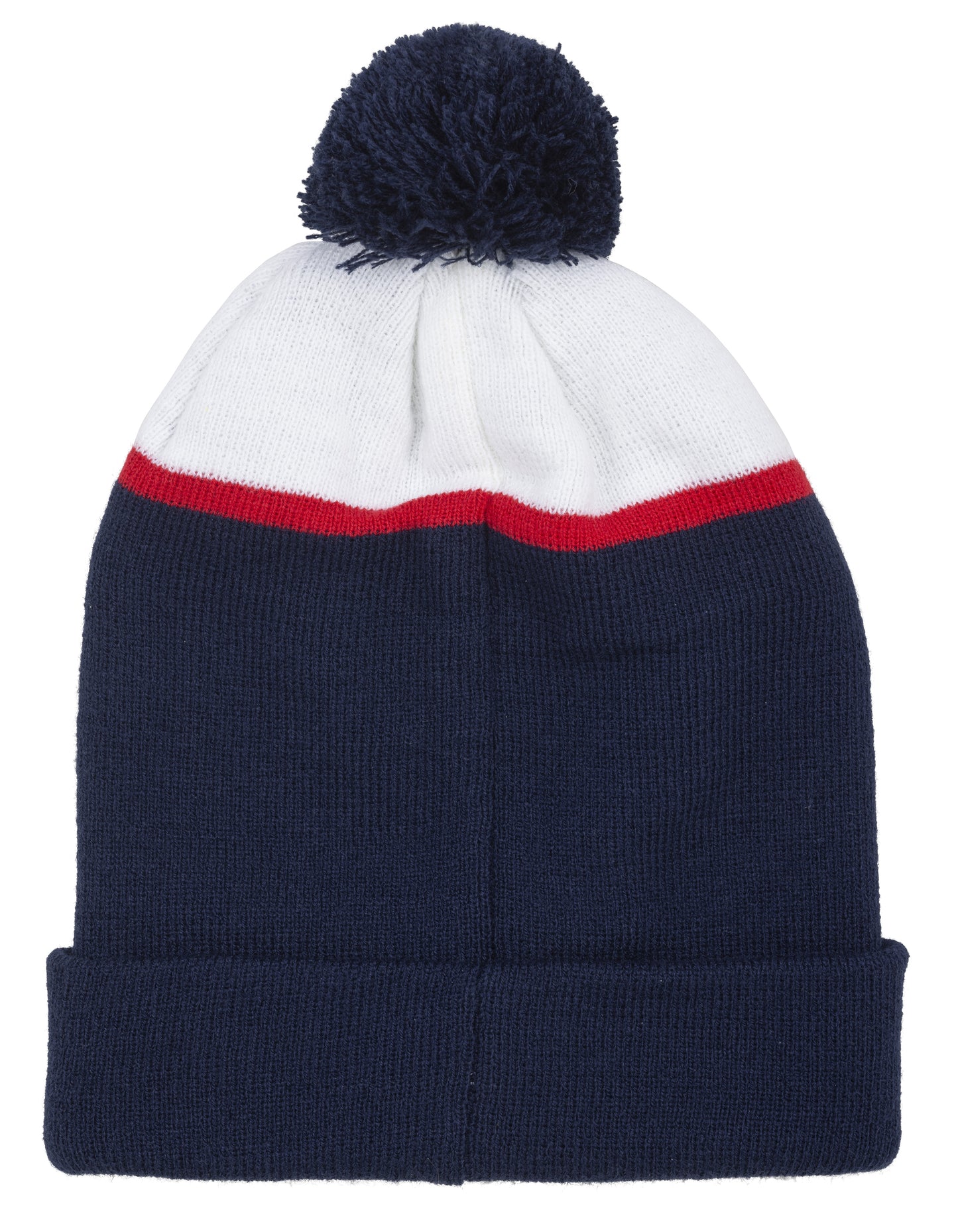 Bonnet Pompon Marine, Rouge et Blanc Equipe De France Adultes Collection Officielle Equipe De France