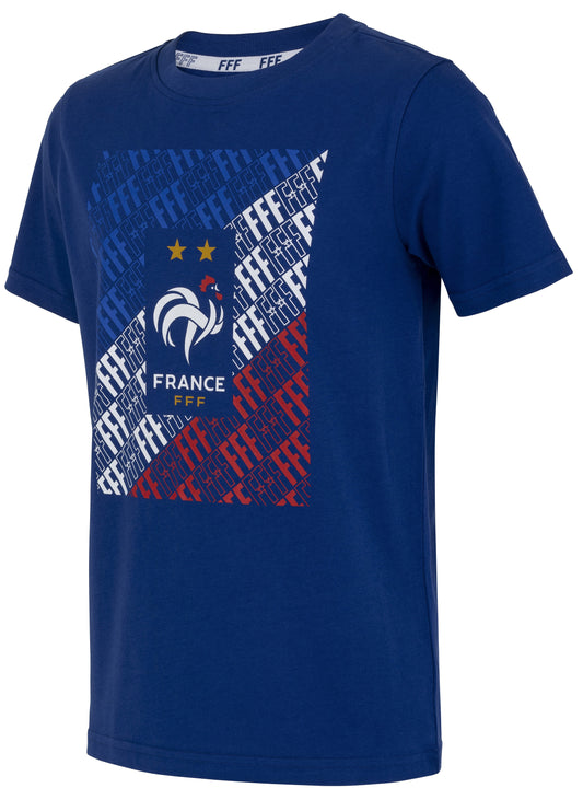 T-Shirt Big Logo Equipe De France Enfants Collection Officielle Equipe De France