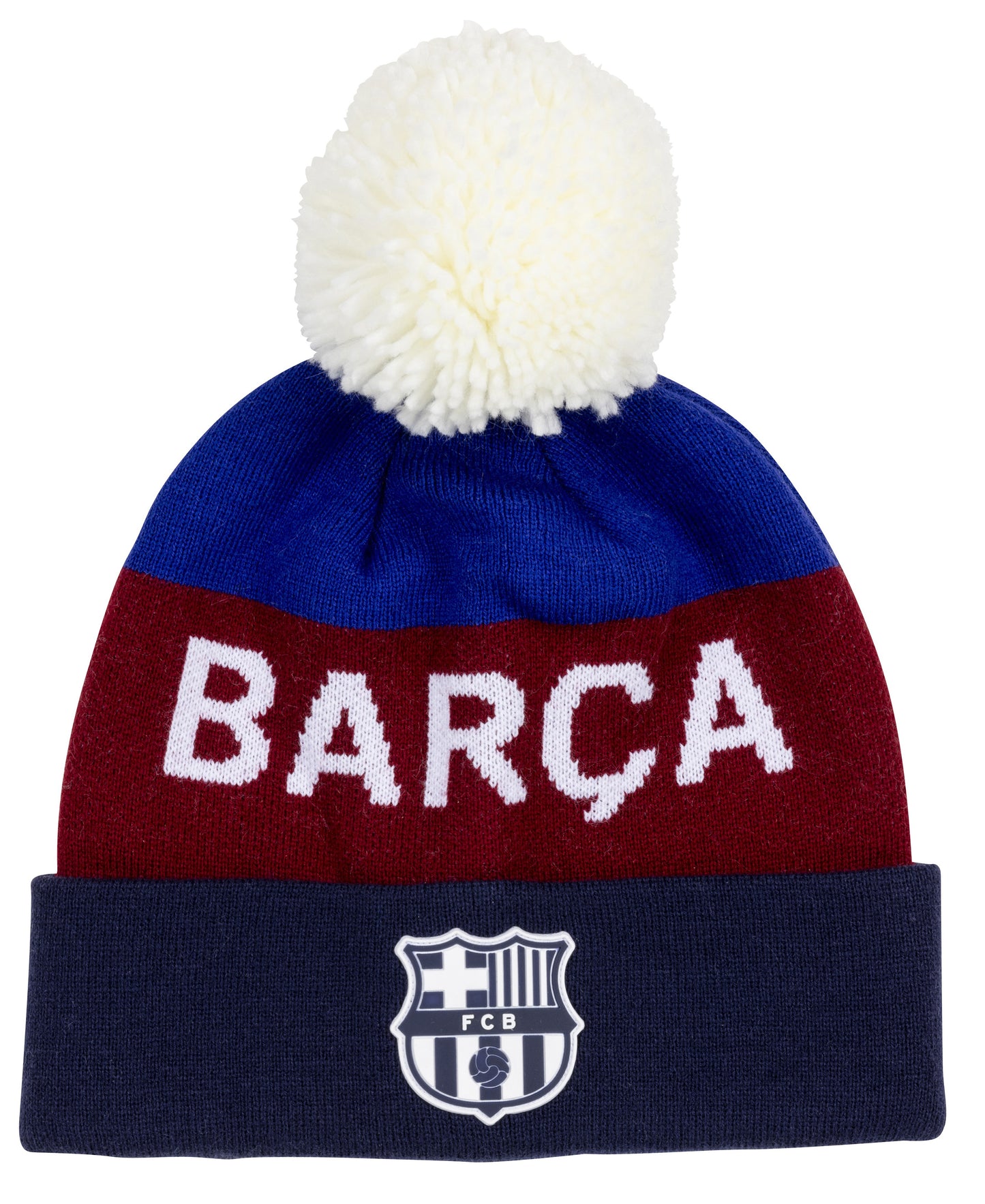 Bonnet Pompon Supporter Barça Adultes - Collection Officielle FC Barcelone - Football