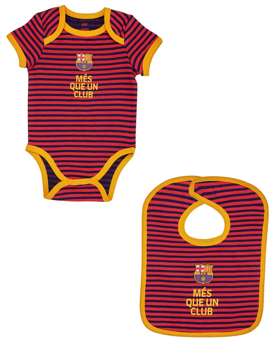 Body Bavoir Barça Bébé - Collection Officielle FC Barcelone