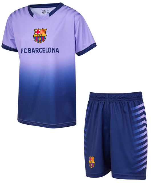 Ensemble Maillot + Short Barça Enfants - Collection Officielle FC Barcelone
