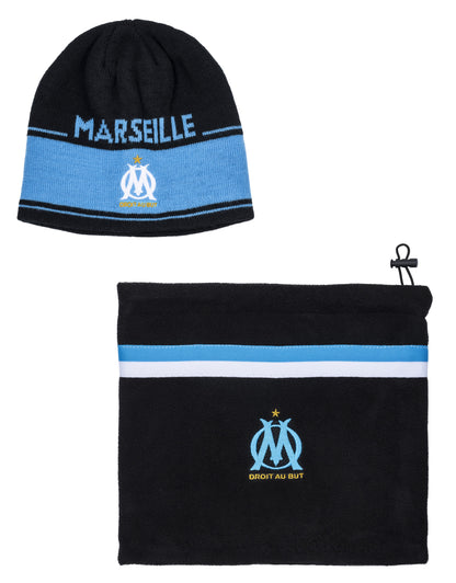 Coffret Bonnet Tour De Cou Enfants OLYMPIQUE DE MARSEILLE  - Om - Collection Officielle