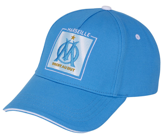 Casquette Logo Fan Bleu Adultes OLYMPIQUE DE MARSEILLE  - Om - Collection Officielle