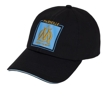 Casquette Logo Fan Noir Adultes OLYMPIQUE DE MARSEILLE  - Om - Collection Officielle