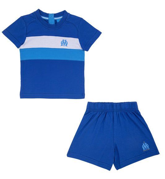 Ensemble T-shirt short Bebe Garçon OLYMPIQUE DE MARSEILLE  - Om - Collection Officielle