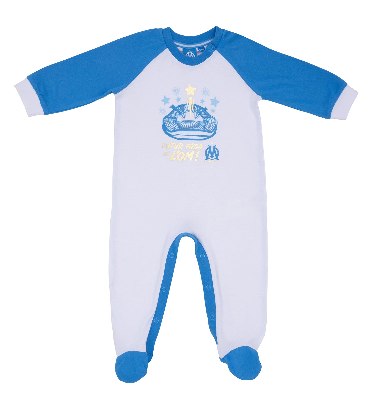 Grenouillere Bebe Garçon OLYMPIQUE DE MARSEILLE  - Om - Collection Officielle