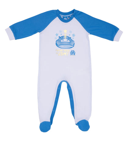 Grenouillere Bebe Garçon OLYMPIQUE DE MARSEILLE  - Om - Collection Officielle