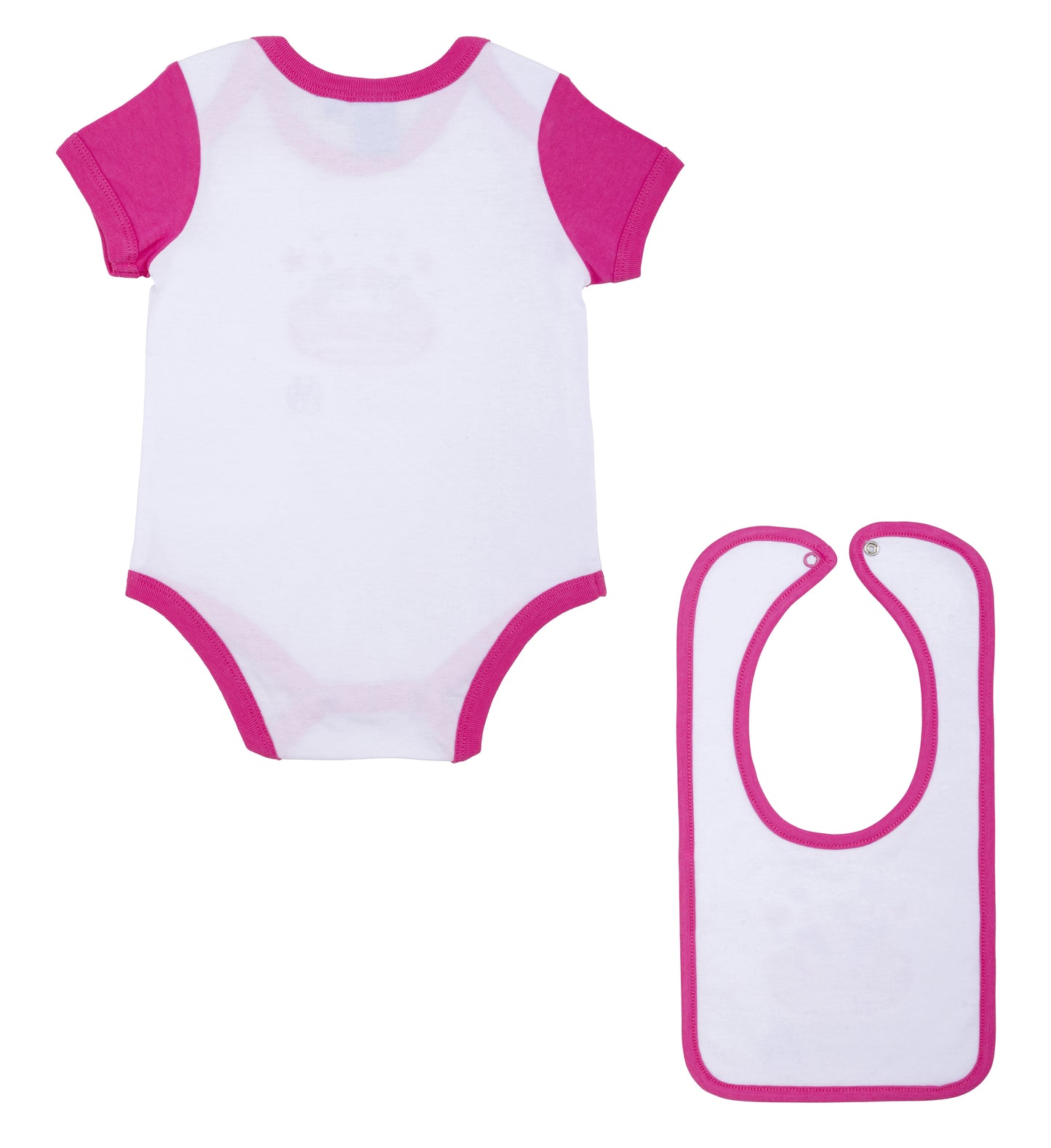 Set Body Bavoir Bebe Fille OLYMPIQUE DE MARSEILLE  - Om - Collection Officielle