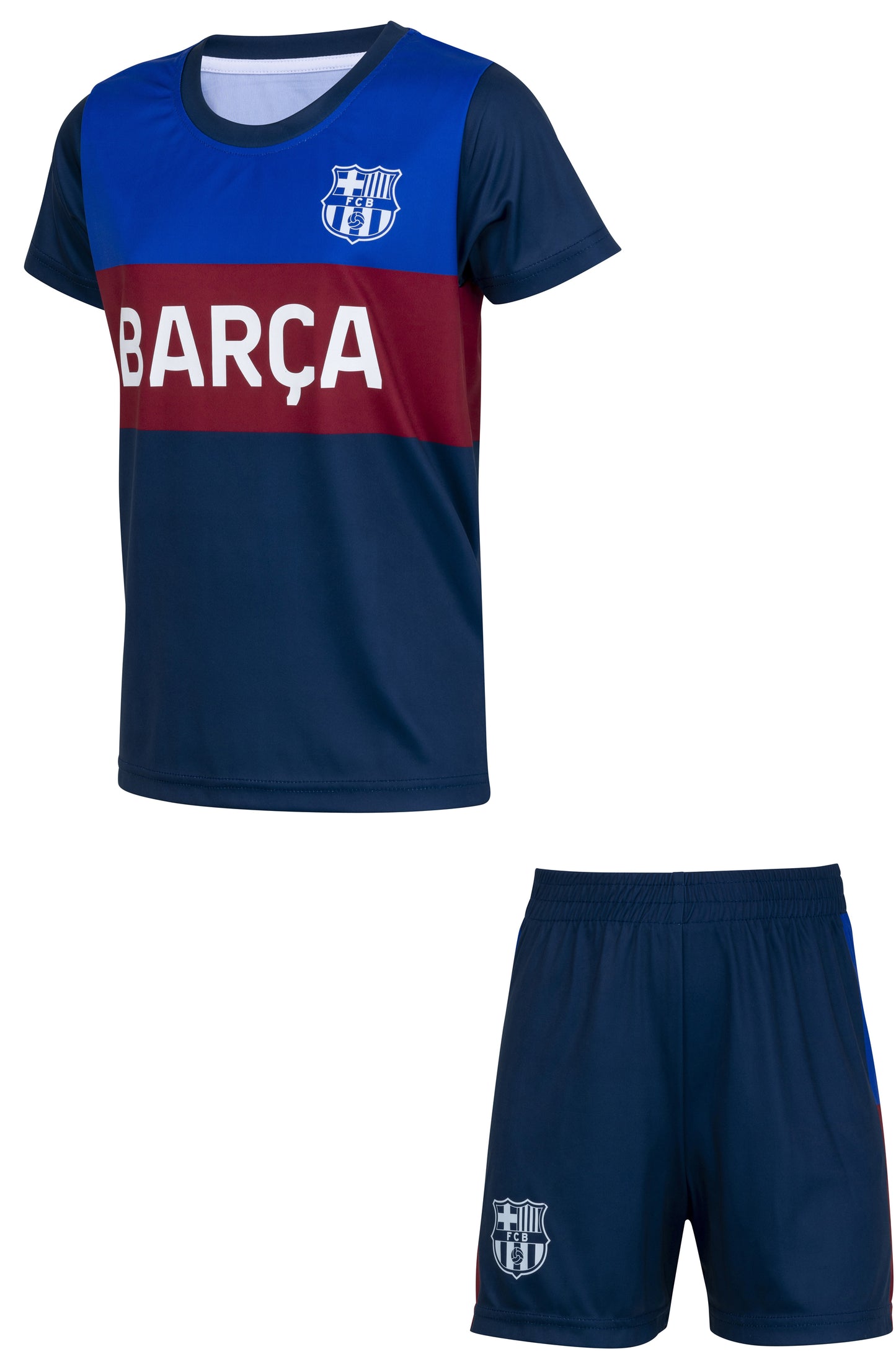 Ensemble Football Maillot Short Barça Enfant - Collection Officielle FC Barcelone