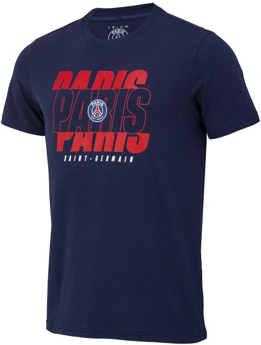 T-Shirt Paris Bleu Paris Saint Germain Adultes Collection Officielle Paris Saint Germain