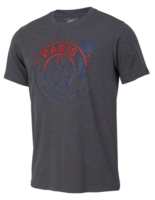T-Shirt Big Logo Gris Paris Saint Germain Adultes Collection Officielle Paris Saint Germain