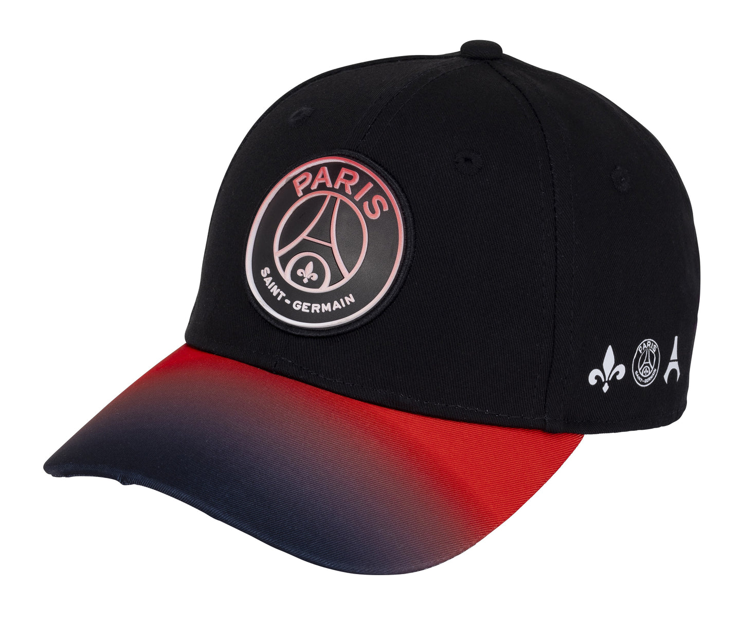 Casquette Graphic Noir et Rouge Paris Saint Germain Enfants Collection Officielle Paris Saint Germain