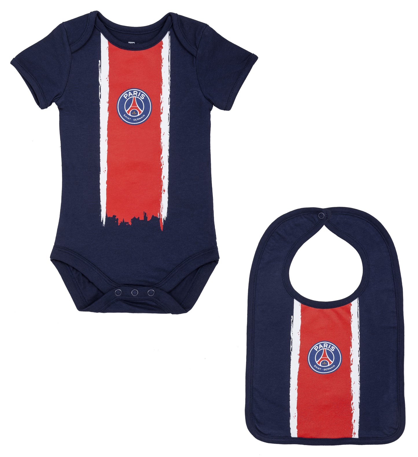 Set body bavoir maillot Paris Saint Germain garcon Bebe Collection Officielle Paris Saint Germain