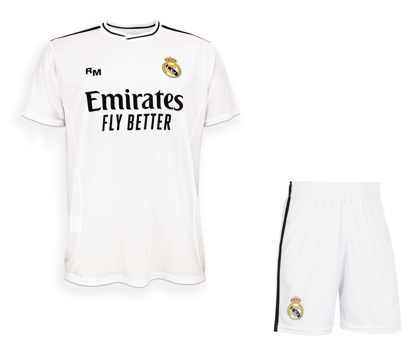 Real Madrid Ensemble Football Maillot Short Real Kylian Mbappé Enfants - Collection Officielle