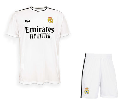 Real Madrid Ensemble Football Maillot Short Real Kylian Mbappé Enfants - Collection Officielle