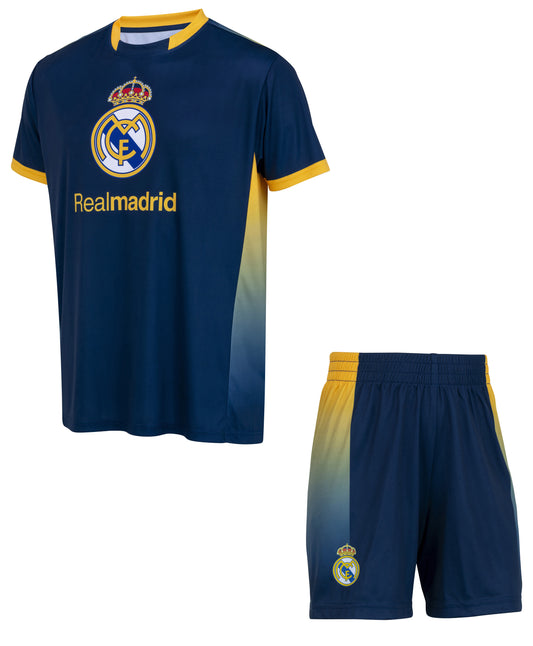 Real Madrid Ensemble Football Maillot Short Real Enfant - Collection Officielle