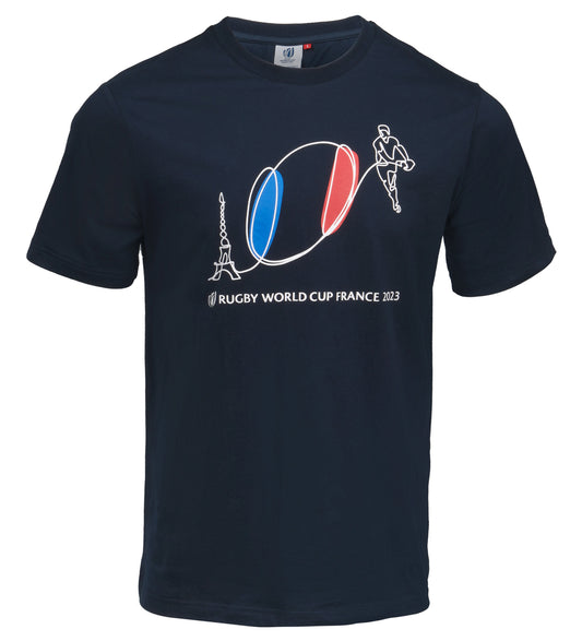 Rugby World Cup T-Shirt RWC Adultes - Collection Officielle Coupe du Monde de Rugby 2023