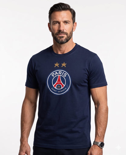 T-Shirt PSG -  2 étoiles - Collection Officielle Paris Saint Germain