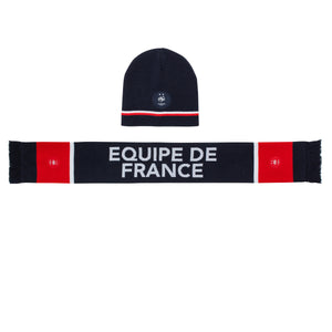 Coffret Bonnet + écharpe FFF - Collection officielle Equipe de France de Football