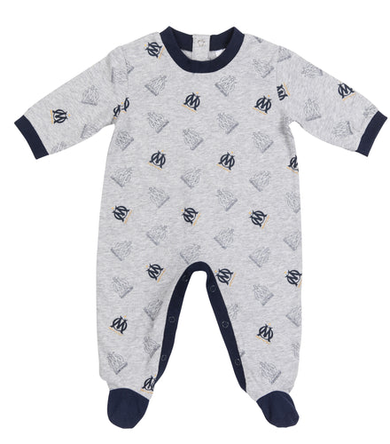 Grenouillère pyjama OM bébé - Collection officielle OLYMPIQUE DE MARSEILLE - Taille garçon