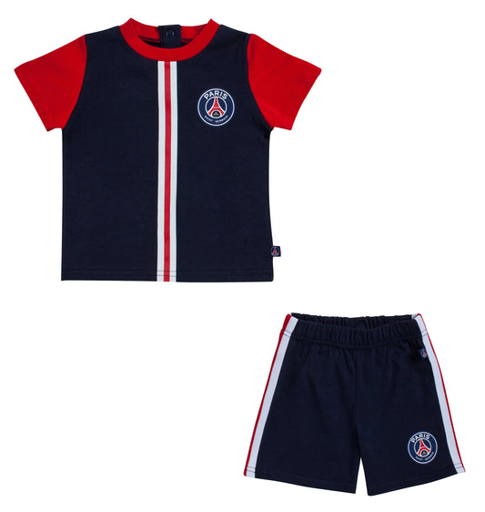 Ensemble bébé PSG T-shirt + short - Collection officielle PARIS SAINT GERMAIN
